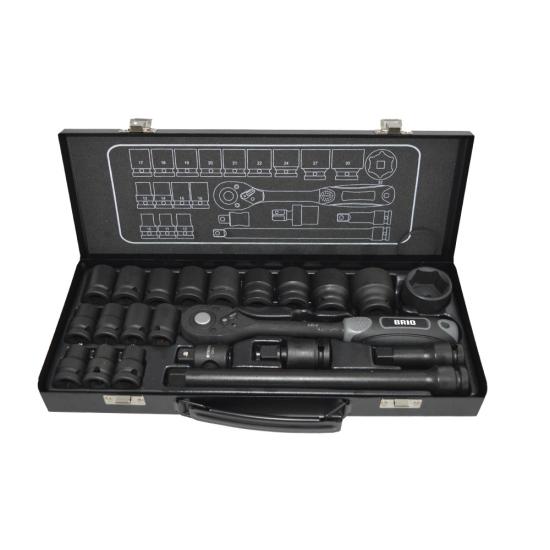 Socket Set Air 1/2 10-32mm 22 Pieces