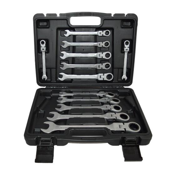 Brio 12 Piece Ratchet Wrench Set Flexible Heads 8-22 mm 72gear