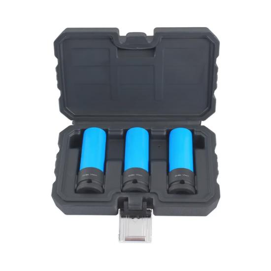 Power socket set 1/2’’ 17 mm, 3 pcs.